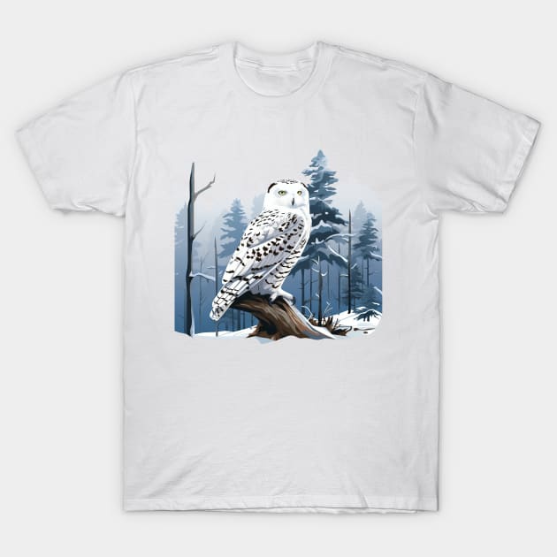 Snowy Owl T-Shirt by zooleisurelife